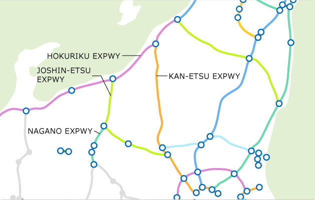 Shin'etsu area map
