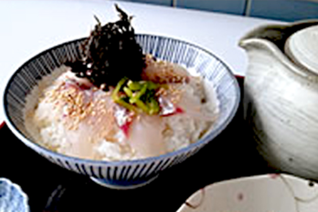 Image for the minced sea bream on chazuke rice bowl
